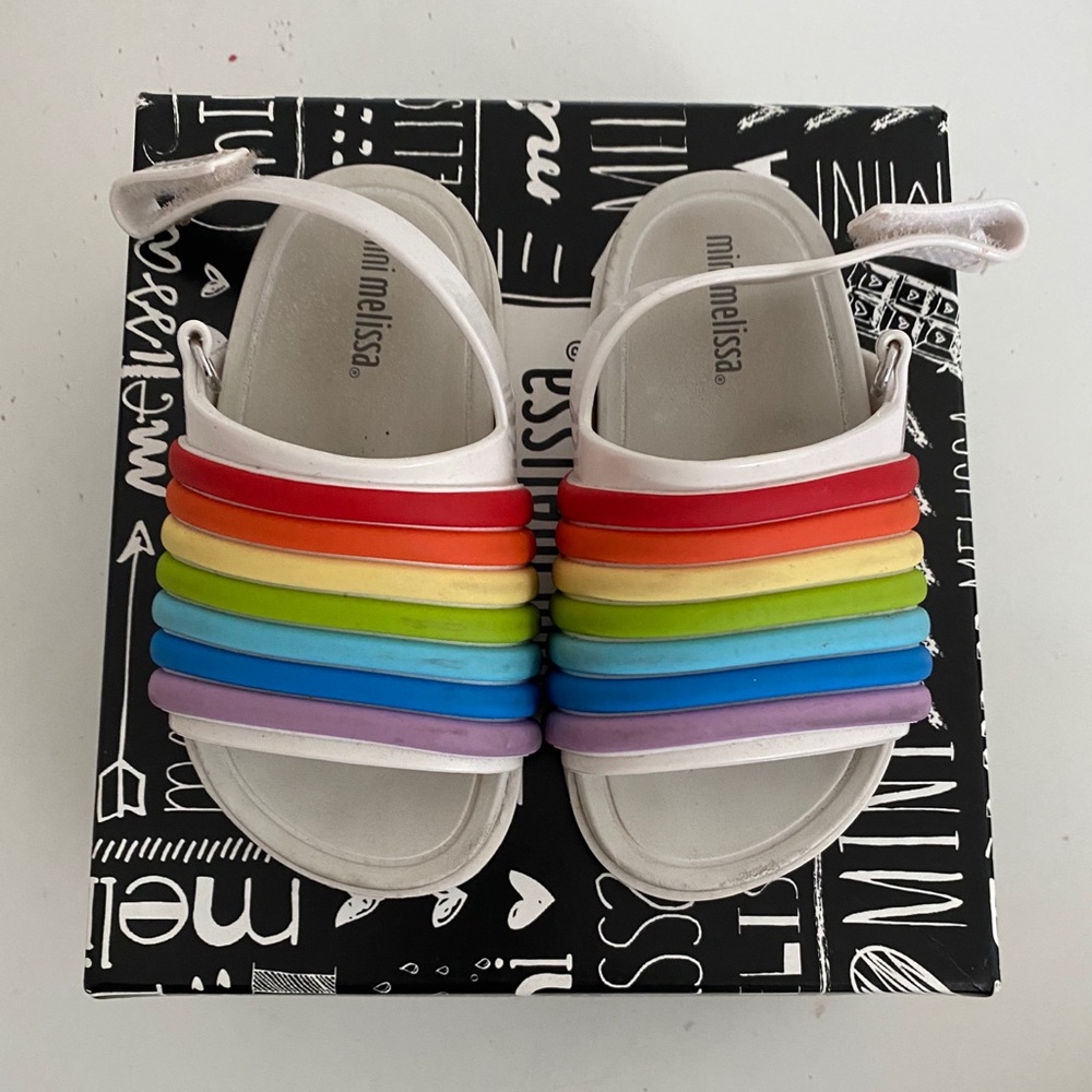 Mini Melissa Toddler Sandals Size 7